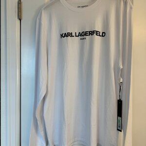 New Mens Karl Lagerfeld White Shirt